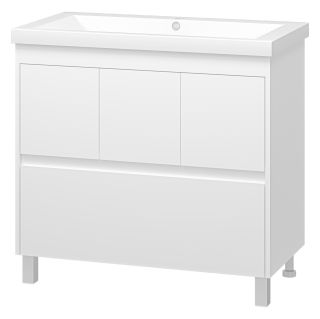 Напольная тумба под раковину Misty Алиса 90см белый