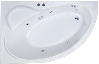 Гидромассажная ванна Royal Bath Alpine Standart 170x100см левая белый RB819102ST-L