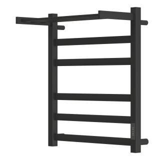 Полотенцесушитель электрический Point Меркурий PN83856PB П5 500x600 с полкой черный