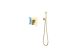 Гигиенический душ со смесителем Aquatek Оберон AQ1219BG шлифованное золото