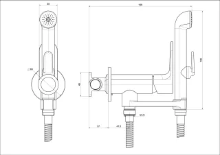 Гигиенический душ со смесителем Aquatek Альфа AQ1919CR хром