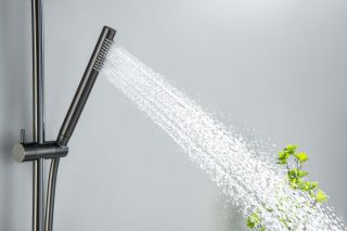 Душевой гарнитур Aquatek Европа AQ2012BGM шлифованный чёрный хром