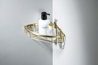 Угловая полка Aquatek AQ4906BG шлифованное золото