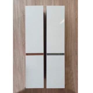 Пенал подвесной Aquanika Base AQB3530140RU87 35 см бетон/белый