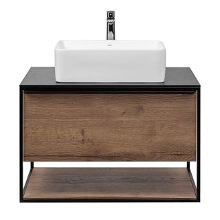 Тумба под раковину Aquanika Loft AQLO805550BRU104 80 см древесный аттик