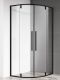 Душевой уголок AQUAme AQM7101-2-8 80x80см чёрный матовый