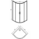 Душевой уголок Aquanet Practic AE10-Q-90x90U-CP 243615 90x90 см профиль хром стекло прозрачное с матовой поломой