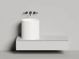 Накладная раковина Salini Armonia 04 S-Stone 130118M 46см белый матовый