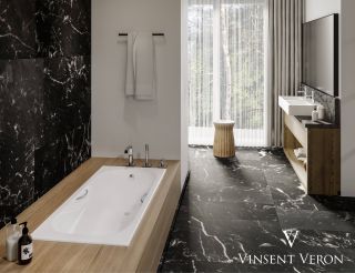 Ванна чугунная Vinsent Veron Aura VAU1507542 150x75см без отверстий для ручек