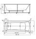 Акриловая ванна AZARIO ENRICA AV.0030150 прямоугольная 150*70