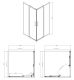 Душевое ограждение Azario SEATTLE AZ-131 S A 100*100*195