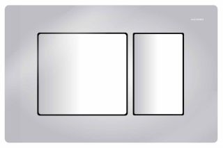 Сет AZARIO Teramo AZ-8010-1000+AZ-8200-0031+AZ-0053 инсталляция с панелью смыва + унитаз ( круглый) с сидением микролифт +клавиша, хром глянцевый