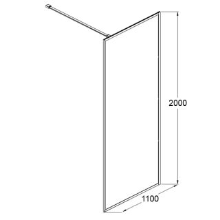 Душевая перегородка AZARIO RICHMOND AZ-NAG 6310 1100
