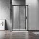 Душевое ограждение AZARIO MILTON AZ-ND1131-L 1200 BLACK 120x80 см