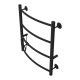 Полотенцесушитель электрический AZARIO VERONA AZ04756B 500/600 4 секции, тен слева, черный
