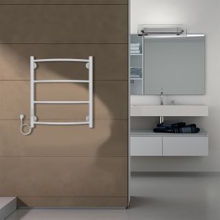 Полотенцесушитель электрический AZARIO VERONA AZ04756W 500/600 4 секции, диммер слева, белый