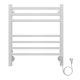 Полотенцесушитель электрический AZARIO ANCONA AZ71856W 500/600 квадрат, 7 секций, диммер справа, белый