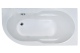 Акриловая ванна Royal Bath Azur правая 140x80см белый RB614200R