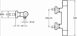 Смеситель для душа Jacob Delafon Avid E97384-CP