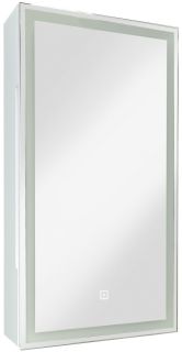 Зеркало-шкаф с подсветкой Art&Max Techno правый 35см белый AM-Tec-350-650-1D-R-DS-F