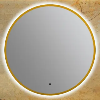 Зеркало с подсветкой ArtMax Sanremo AM-San-770-DS-F-Gold 77 см золото