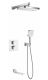 Душевая система Rose R1595F с термостатом белый/хром