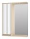 Зеркальный шкаф с подсветкой Brevita Balaton BAL-04065-03-01Л левый 65см белый/бежевый