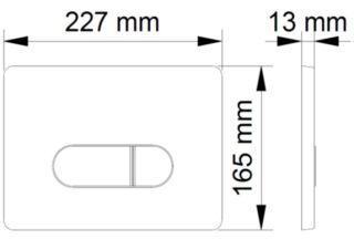 Кнопка смыва Berges Novum хром глянец 040033