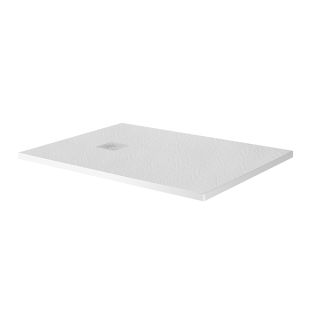 Душевой поддон BelBagno UNO TRAY-MR-UNO-AH-100/80-35-W-BO из искусственного мрамора в комплекте с сифоном