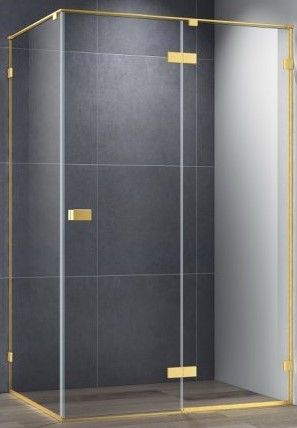 Душевой уголок Cezares Bellagio 100x90см брашированное золото BELLAGIO-AH-1-100/90-C-BORO