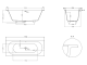 Ванна из искусственного камня Salini Ornella Axis S-Sense 104613MRF 170x70см RAL полностью