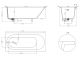Ванна из искусственного камня Salini Ornella Kit S-Sense 102414MRF 170x80см RAL полностью