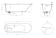 Ванна из искусственного камня Salini Ornella Kit S-Stone 102422MRF 180x80см RAL полностью