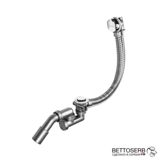 Слив-перелив для ванны BETTOSERB 125315 полуавтомат с поворотной латунной накладкой