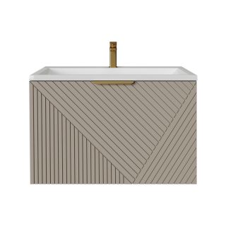 Тумба под раковину Grossman Блисс 1010049 100 см подвесная цвет бежевый