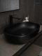 Раковина Gid Bm9026a 53369 накладная черная матовая 60x40x15