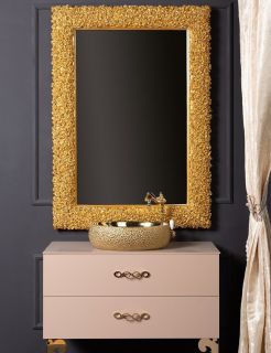 Зеркало Boheme Rose золото 539