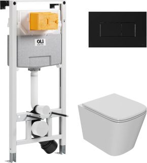 Комплект унитаза с инсталляцией Point Ника 879235pKA03+PN41081 с сиденьем Микролифт