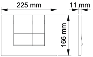 Кнопка смыва Berges Novum soft touch белый 040044