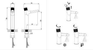Смеситель Lemark PROJECT LM4679C для раковины