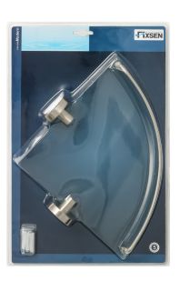 Полка FIXSEN Modern стеклянная угловая (FX-51503A)