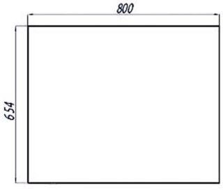 Зеркало Акватон Отель 80см 1A101302OT010