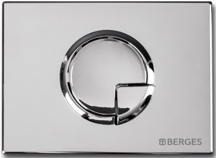 Инсталляция для унитаза Berges Novum R3 с кнопкой хром глянец 040223