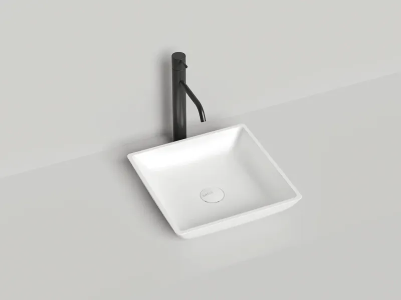 Накладная раковина Salini Callista 04 S-Stone 1101208SM 38см белый матовый