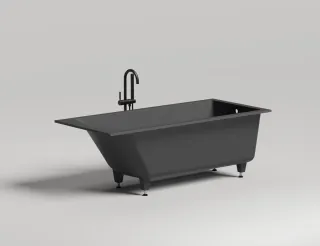 Ванна из искусственного камня Salini Cascata S-Sense 104113MRF 170x75см RAL полностью
