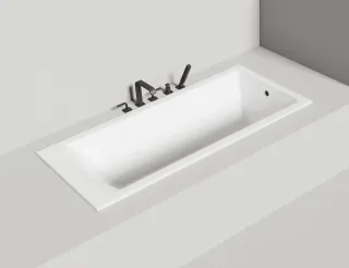 Ванна из искусственного камня Salini Cascata S-Sense 104113M 170x75см белый матовый