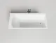 Ванна из искусственного камня Salini Cascata S-Stone 104223M 180x80см белый матовый