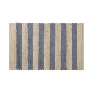 Коврик для ванной 1-ый Fixsen AMBER, mix синий+бежевый, 50х80см (FX-8040W)
