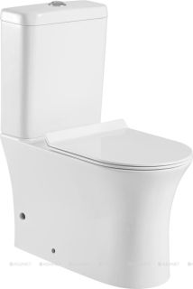 Унитаз-компакт Aquanet Rimless Roll-C CL-12249B 210764 белый