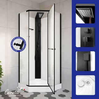 Душевая кабина Ceruttispa KORRA90B (90x90x205)